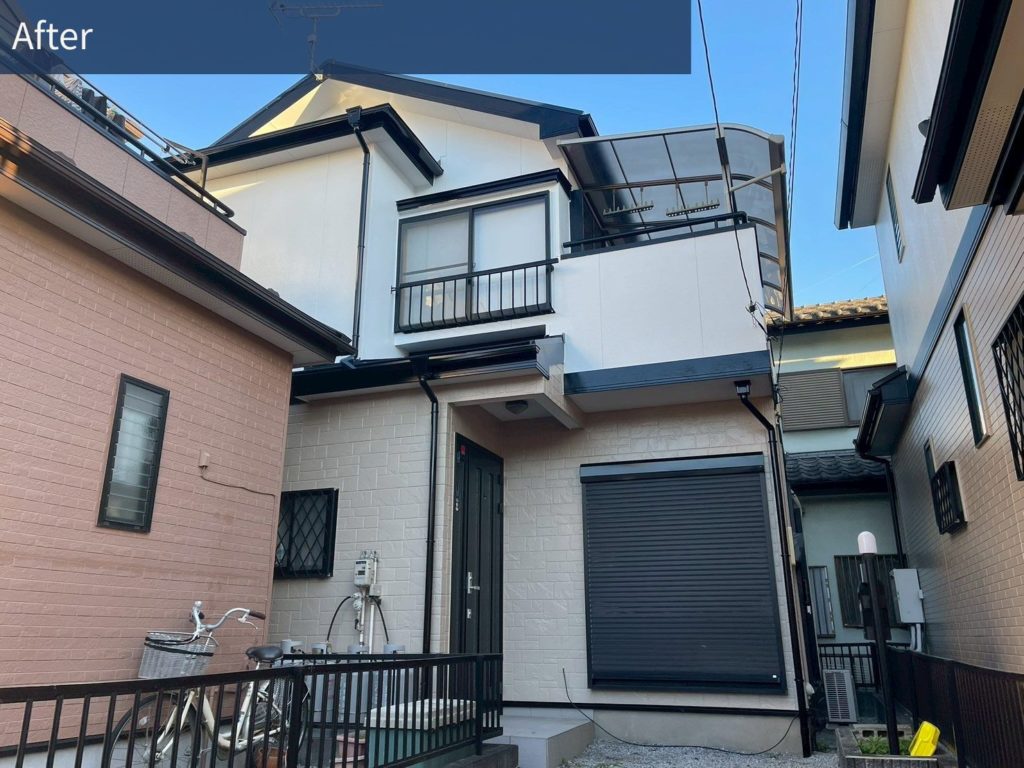 春日部市大畑_施工後の外壁